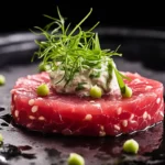 Tuna Tartare with Ginger Oil, Wasabi, and Sesame Seeds: An Elegant Raw Delight